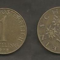 Münze Österreich: 1 Schilling 1978