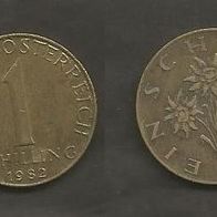 Münze Österreich: 1 Schilling 1982