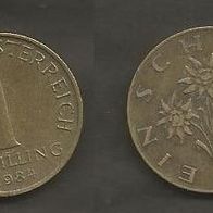 Münze Österreich: 1 Schilling 1984