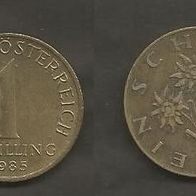 Münze Österreich: 1 Schilling 1985