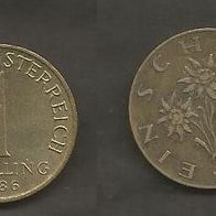 Münze Österreich: 1 Schilling 1986