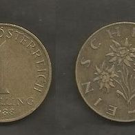 Münze Österreich: 1 Schilling 1988