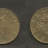 Münze Österreich: 1 Schilling 1992