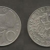 Münze Österreich: 10 Schilling 1974