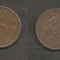 Münze Dänemark: 5 Öre 1974