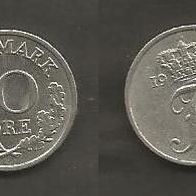 Münze Dänemark: 10 Öre 1972