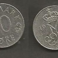Münze Dänemark: 10 Öre 1973