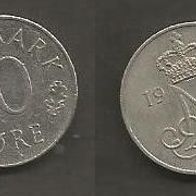 Münze Dänemark: 10 Öre 1975