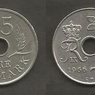 Münze Dänemark: 25 Öre 1966