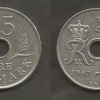 Münze Dänemark: 25 Öre 1967