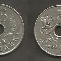 Münze Dänemark: 25 Öre 1968