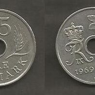 Münze Dänemark: 25 Öre 1969