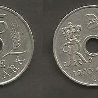 Münze Dänemark: 25 Öre 1970