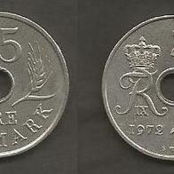 Münze Dänemark: 25 Öre 1972