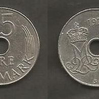 Münze Dänemark: 25 Öre 1976