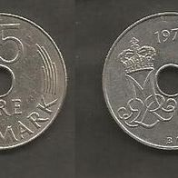 Münze Dänemark: 25 Öre 1979