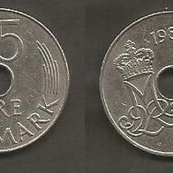 Münze Dänemark: 25 Öre 1986