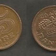 Münze Dänemark: 25 Öre 2001