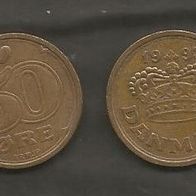 Münze Dänemark: 50 Öre 1993