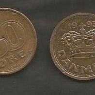 Münze Dänemark: 50 Öre 1995