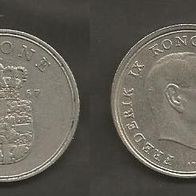 Münze Dänemark: 1 Krone 1967