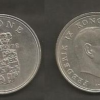 Münze Dänemark: 1 Krone 1972