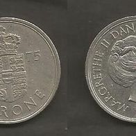 Münze Dänemark: 1 Krone 1975