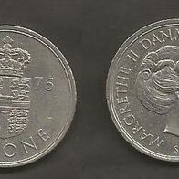 Münze Dänemark: 1 Krone 1976