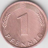 BRD 1 Pfennig 1990 D Bundesrepublik Deutschland aus dem Umlauf