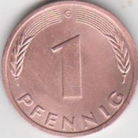 BRD 1 Pfennig 1991 G Bundesrepublik Deutschland aus dem Umlauf