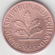 BRD 1 Pfennig 1993 G Bundesrepublik Deutschland aus dem Umlauf