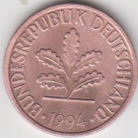 BRD 1 Pfennig 1994 D Bundesrepublik Deutschland aus dem Umlauf