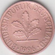 BRD 1 Pfennig 1996 A Bundesrepublik Deutschland aus dem Umlauf