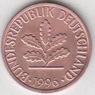 BRD 1 Pfennig 1996 J Bundesrepublik Deutschland aus dem Umlauf