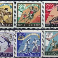 UdSSR - CCCP - Mi. Nr. 2369-2378 " Olympische Spiele 1960 in Rom " - gestempelt o