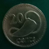 FJI : Fiji 20 cts 1990