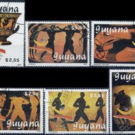 Guyana - Mi. Nr. 3064-3069 - Olympische Spiele 1992 Barcelona (1989) - gestempelt o