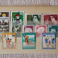 18 BRD-Briefmarken + 1 Block (18)