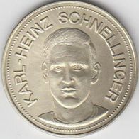 1969 Shell Traum-Elf Karl-Heinz Schnellinger Medaille Münze WM 1970 Mexiko Mexico