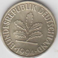 Deutschland BRD 10 Pfennig 1994 D DM Kursmünze aus dem Umlauf