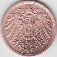 Deutschland Deutsches Reich 2 Pfennig 1904 A Kursmünze aus dem Umlauf