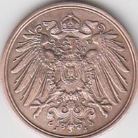Deutschland Deutsches Reich 2 Pfennig 1911 J Kursmünze aus dem Umlauf