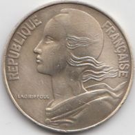 Frankreich 20 Centimes 1974 Kursmünze aus dem Umlauf
