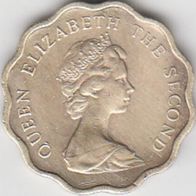 Hong Kong f - 20 Cents 1976 – Queen Elizabeth the Second Kursmünze aus dem Umlauf