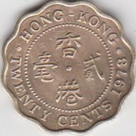 Hong Kong g - 20 Cents 1978 – Queen Elizabeth the Second Kursmünze aus dem Umlauf