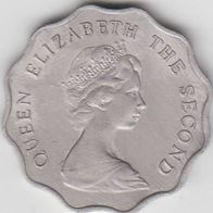 Hong Kong k – 2 Dollar 1975 – Queen Elizabeth the Second Kursmünze aus dem Umlauf