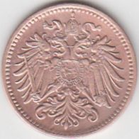 Österreich 1912 - 1 Heller Kursmünze aus dem Umlauf