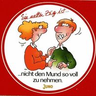 Postkarte m. Aufkleber Ein netter Zug ist nicht den Mund so voll nehmen Ansichtskarte