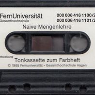 Fern-Uni Hagen B Kassette – Naive Mengenlehre FernUniversität Gesamthochschule Kasset