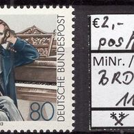 BRD / Bund 1983 150. Geburtstag von Johannes Brahms MiNr. 1177 postfrisch